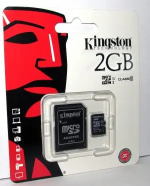 2GB Micro SDcard with Adapter
