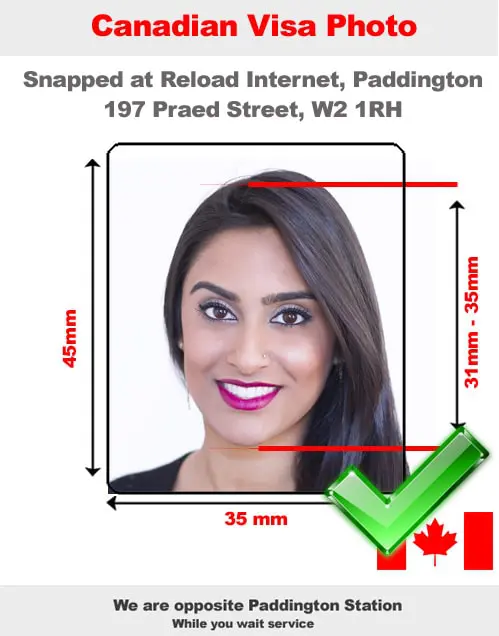 Canadian Visa photo specifications