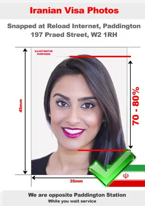 Iranian visa photo