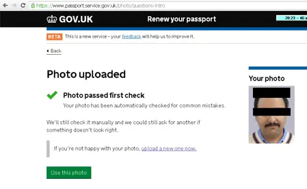 UK Digital Passport Photo
