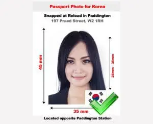 Korean passport photo