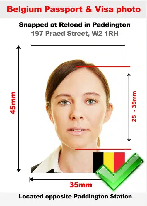 Belgian passport photo