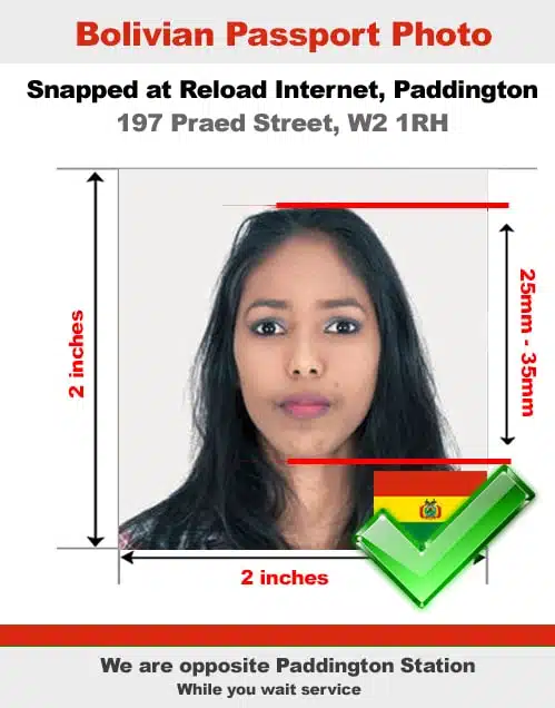 Bolivian passport photo