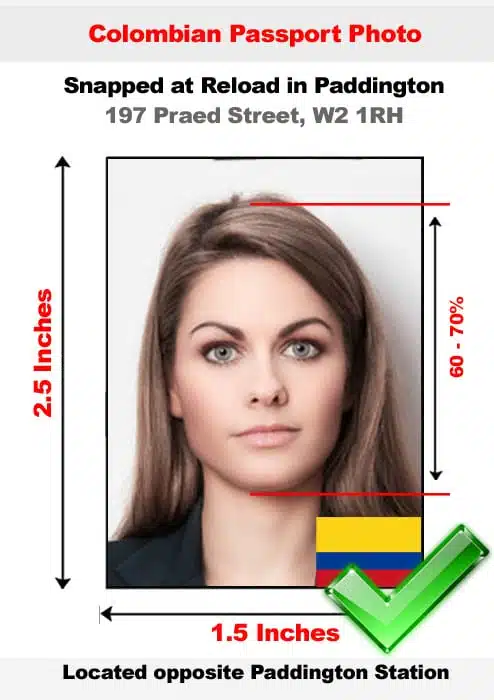 Colombian passport photo