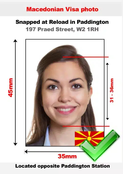 Macedonian visa photo