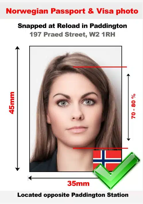 Norwegian passport photo