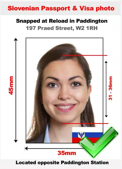 Slovenian passport photo