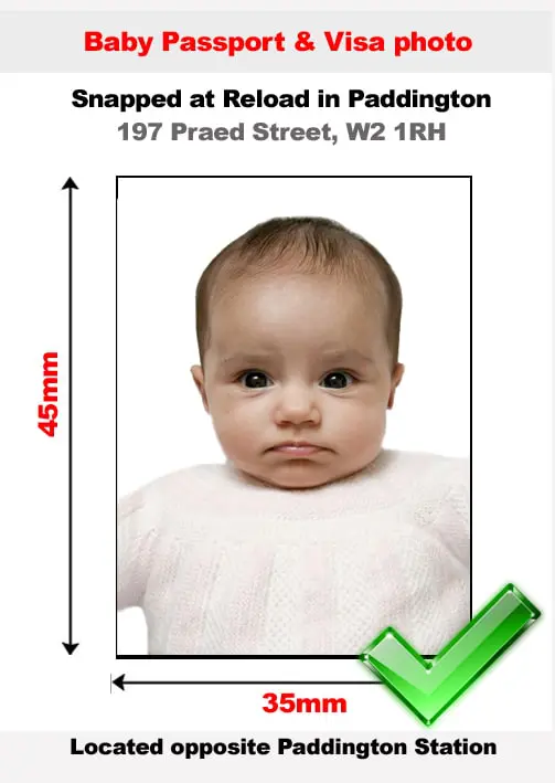 Baby passport photo