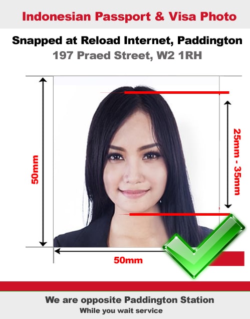 Indonesian passport photo
