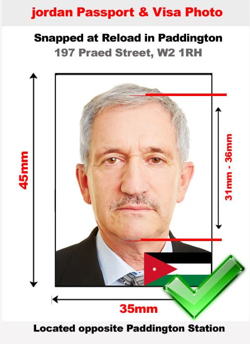 Jordan Passport Photo and Visa Photo 