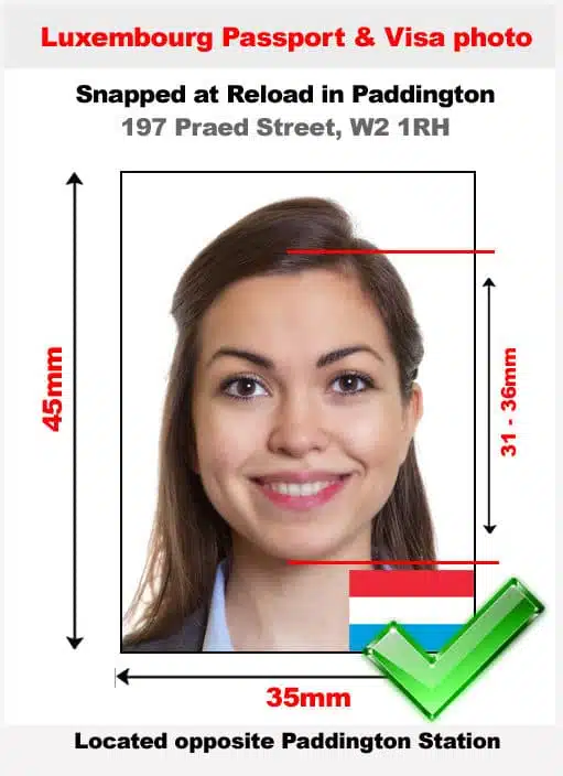 Luxembourg passport photo