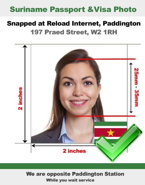 Suriname passport photo