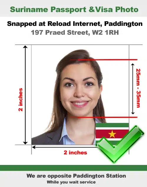 Suriname passport photo