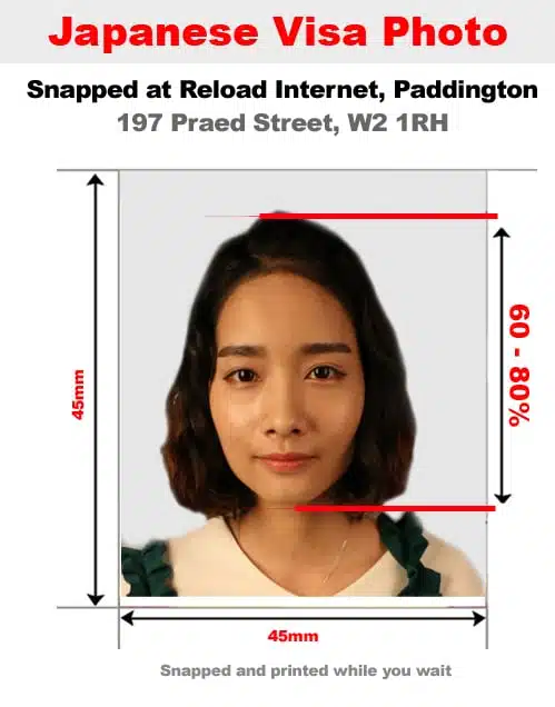 japan tourist visa photo size 2023