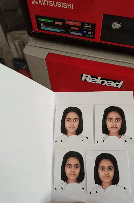Accepted child passport photo