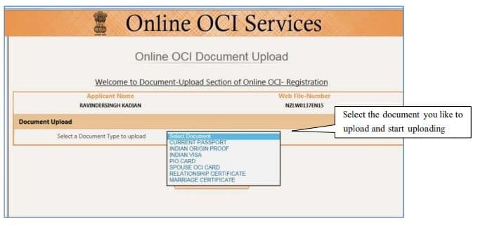 OCI document resize