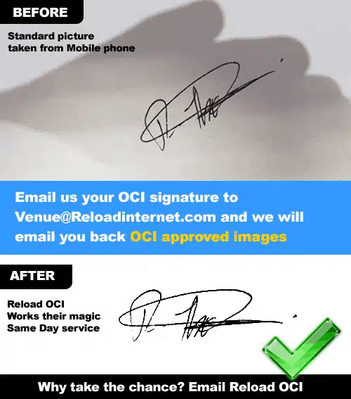 oci signature resize problems