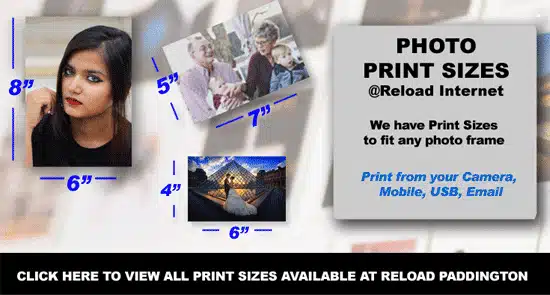 4x6" or 6x4" Fast Photo Printing Service London, Paddington