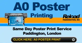 A0 Poster Printing in London | Same Day Collection from Paddington