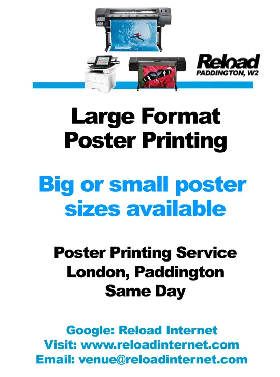Photographic Poster Printing London
