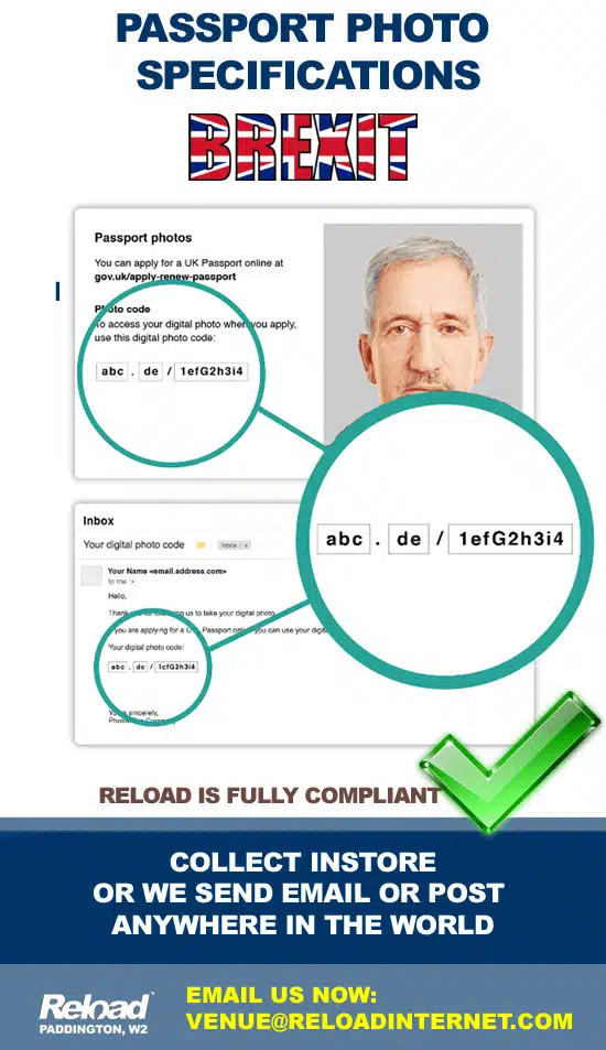 Brexit passport photo digital code