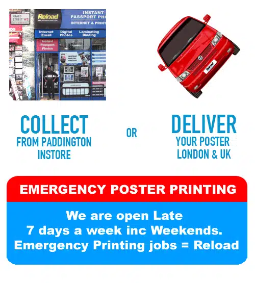 Poster Printing London Emergency