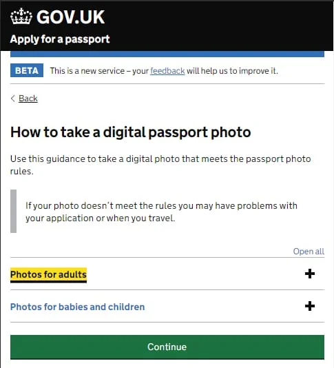Upload Digital Passport Photo