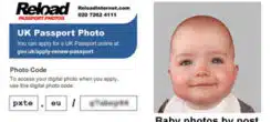 Online Baby Passport Photo by Post - Next day delivery service