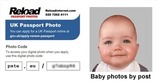 baby passport photo by post