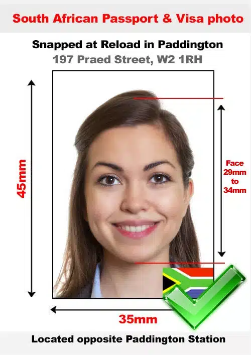 South Africa Passport Photo Specification