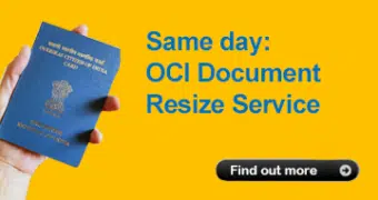 OCI document resize to correct size for OCI upload - same day service by email