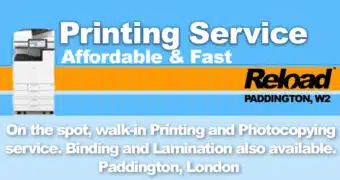 Printing service in London A4, A3, A5 - colour prints
