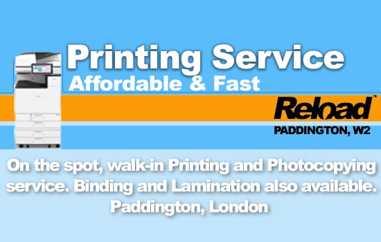 Printing service London. Internet with printer A4 A3 A5
