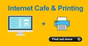 Internet cafe with Printer in London | Web cafe | Public internet terminal