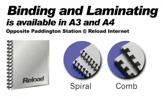 Binding laminating by post service