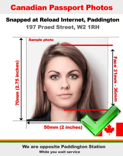 Canadian passport photo